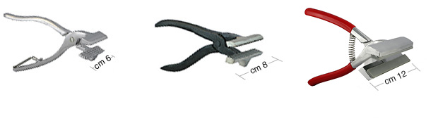 Stretcher pliers for canvas, chrome plated