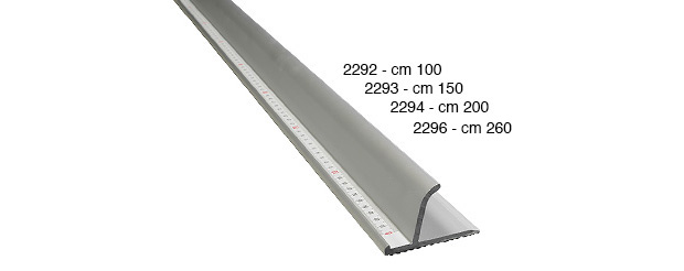 Metal rule, straight edge - cm 100