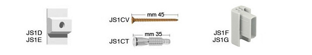 Clips for JS1 for even walls - Pack 50 pcs