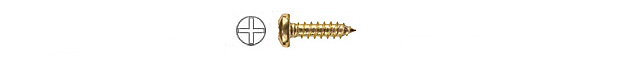 Brass-plated screws, cylindrical head, mm 3x9 - Pack 200 pcs