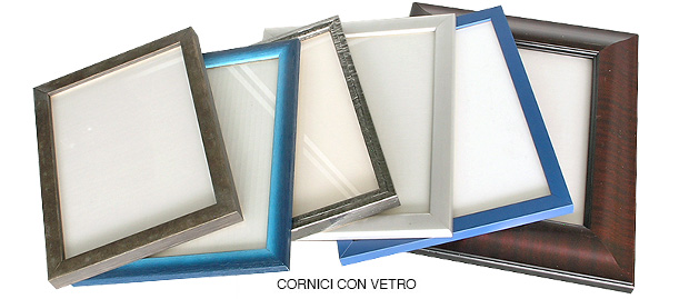 Set of 6 ready-made frames 10x15 with glass