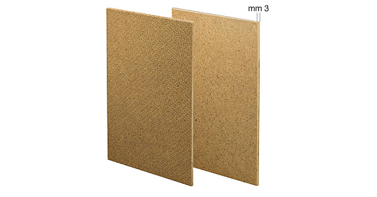 Panels, masonite, 3 mm, cm 20x25