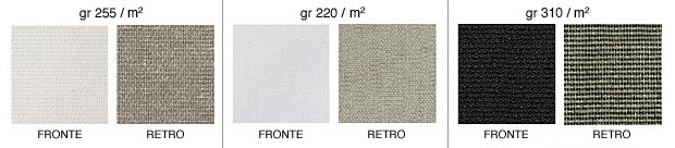 Canvas roll: cotton mixture, 255gr/m2, mt 10x1,50 (€/mtr)