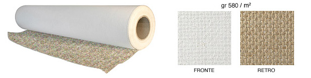 Canvas roll: jute, 580gr/m2, mt 10x2,10 (price/mtr)