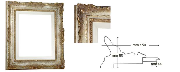 Ready-made decorated Frame Rome cm 60x120