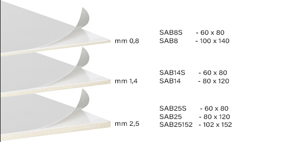 Cardboard, self-adhesive, 60x80 cm, 0,8 mm thick