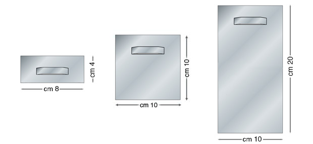 Self-adhesive zinc plates for mirrors