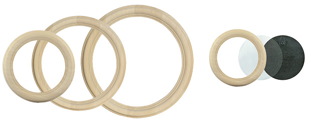 Round frames, plain - diameter cm 8