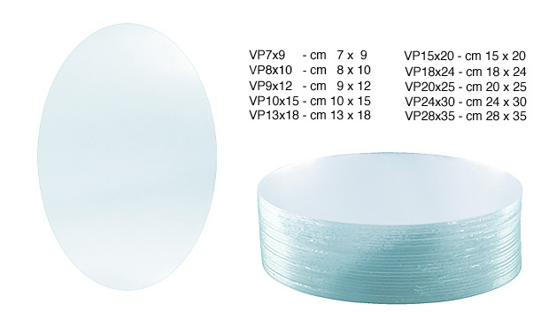 Oval glass - 7x9 cm