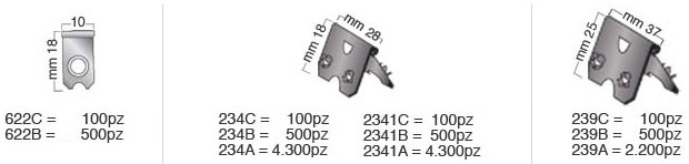 Hinges, burnished iron, 10 mm, 1 hole - Pack 100