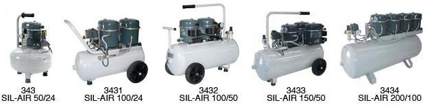Silent Compressor SIL-AIR 50/24 - 24 litres