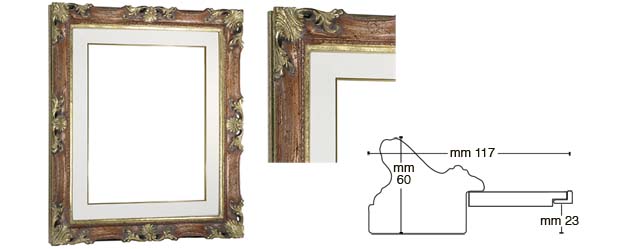 Ready-made Florentine frames 600x1200 mm