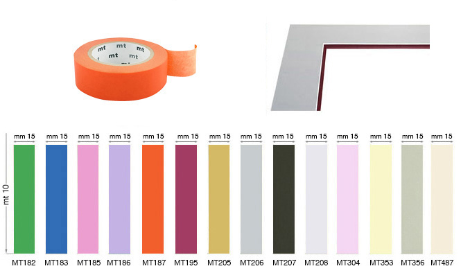 Colored adhesive tapes mm 15x10 mt - Gren