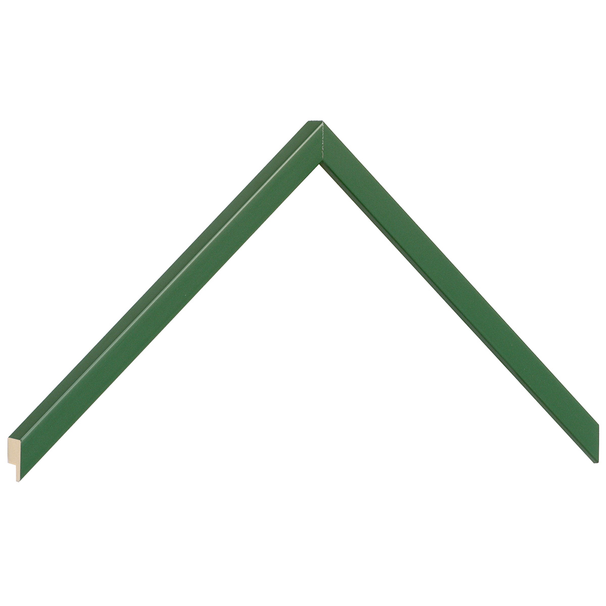 Moulding ramin, width 10mm, height 14 - Olive green - Sample