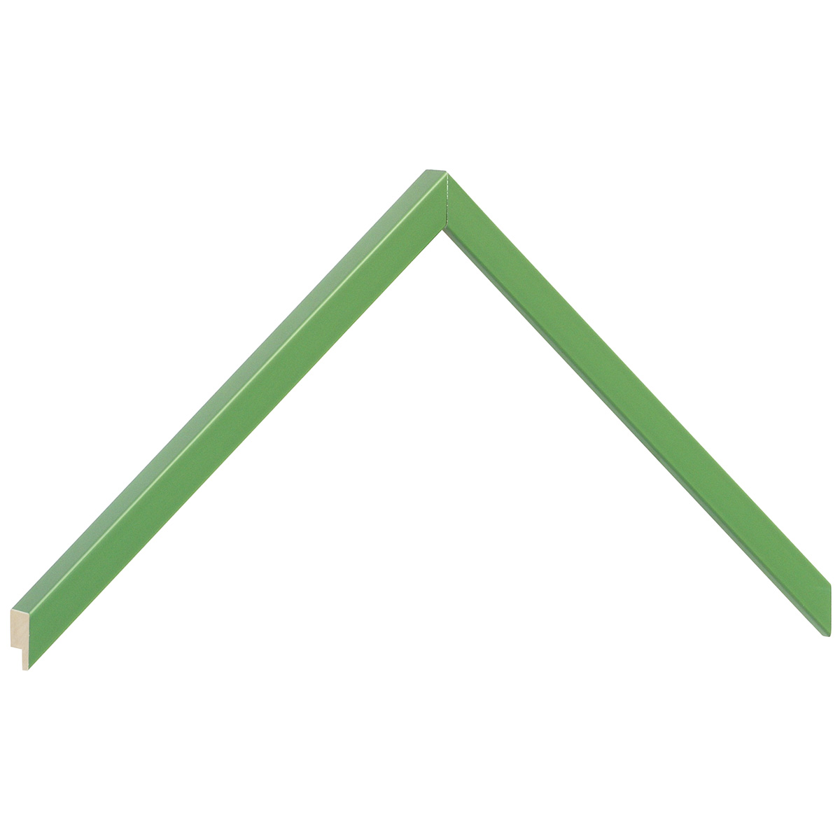 Moulding ramin, width 10mm, height 14 - Green - Sample