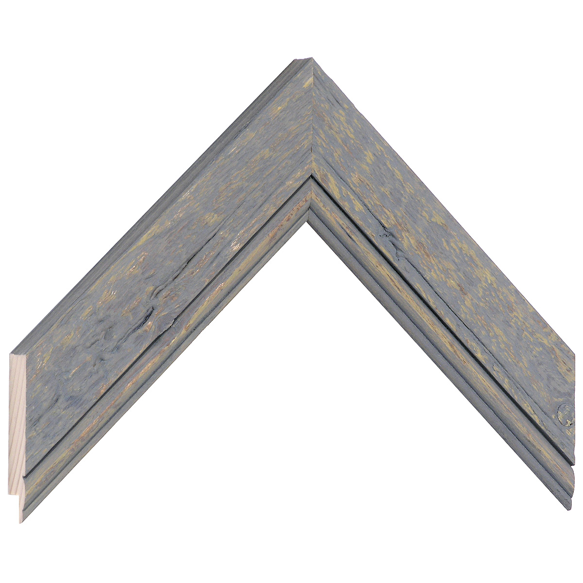 Moulding fir, 41mm, 20height, rustic finish - smoke gray - Sample