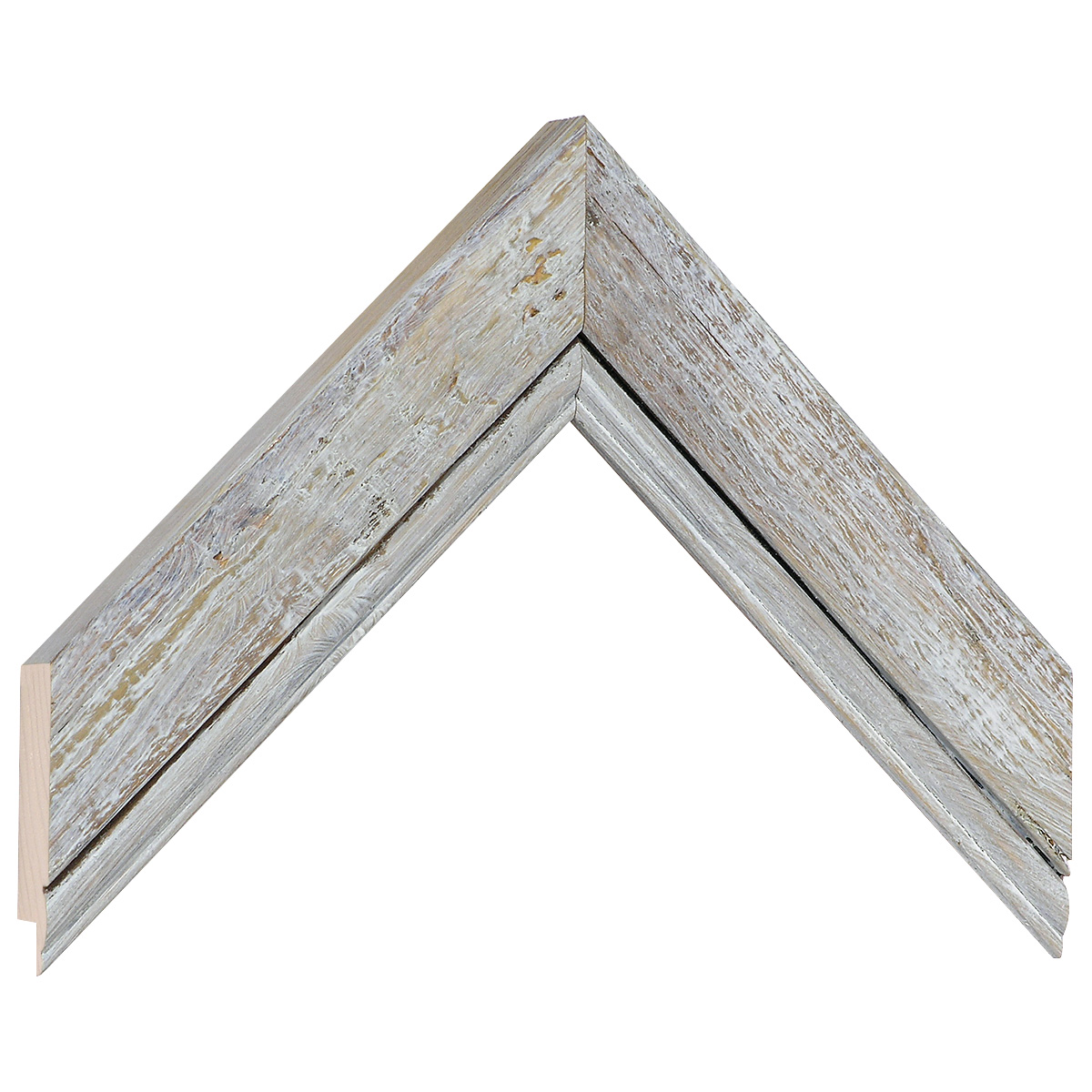 Moulding fir, 41mm, 20height, rustic finish - stone - Sample