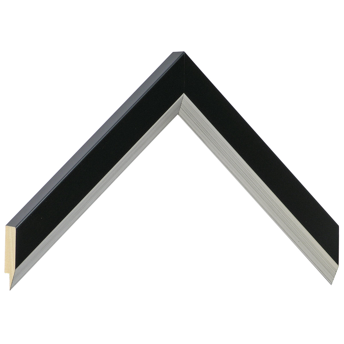 Moulding ayous, width 28mm height 20 - Black - Sample