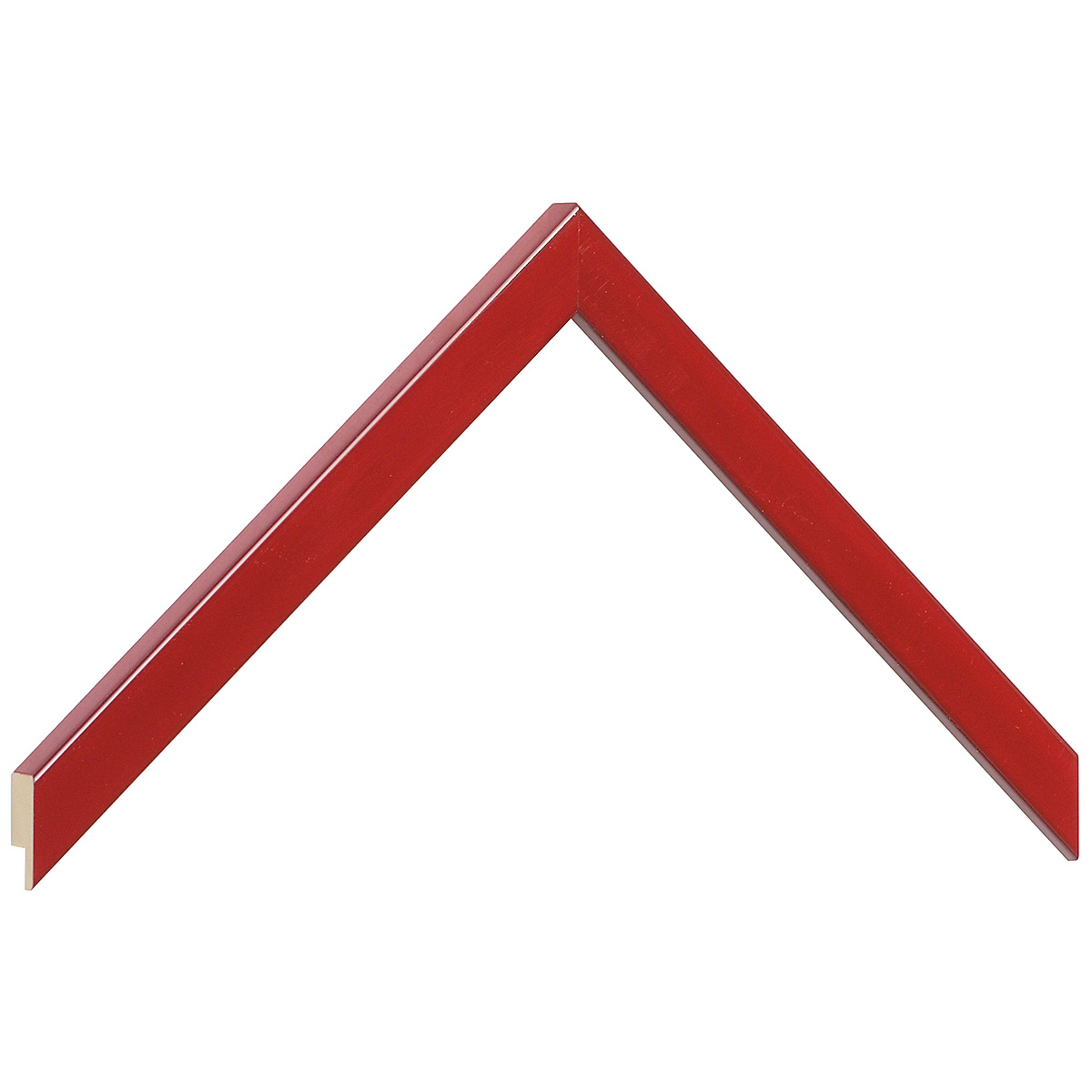 Moulding ayous - width 15mm height 14 - Glossy red - Sample