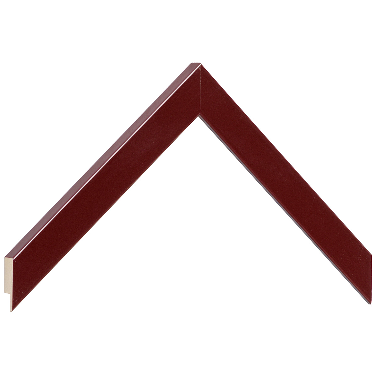 Moulding ayous - width 20mm height 14 - Glossy burgundy - Sample