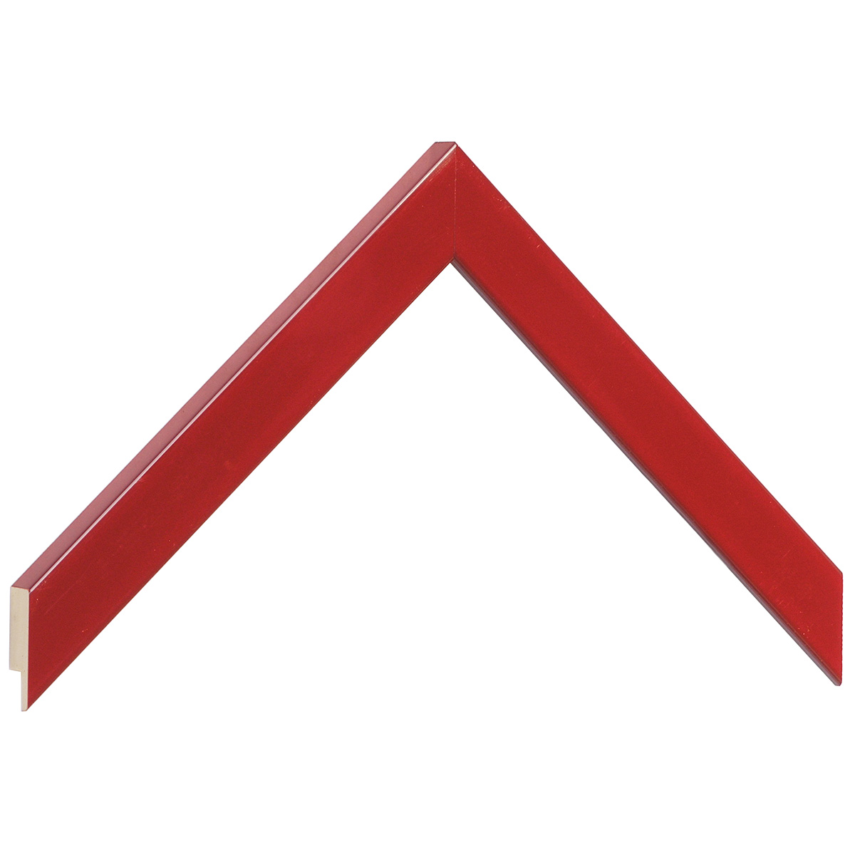 Moulding ayous - width 20mm height 14 - Glossy red - Sample