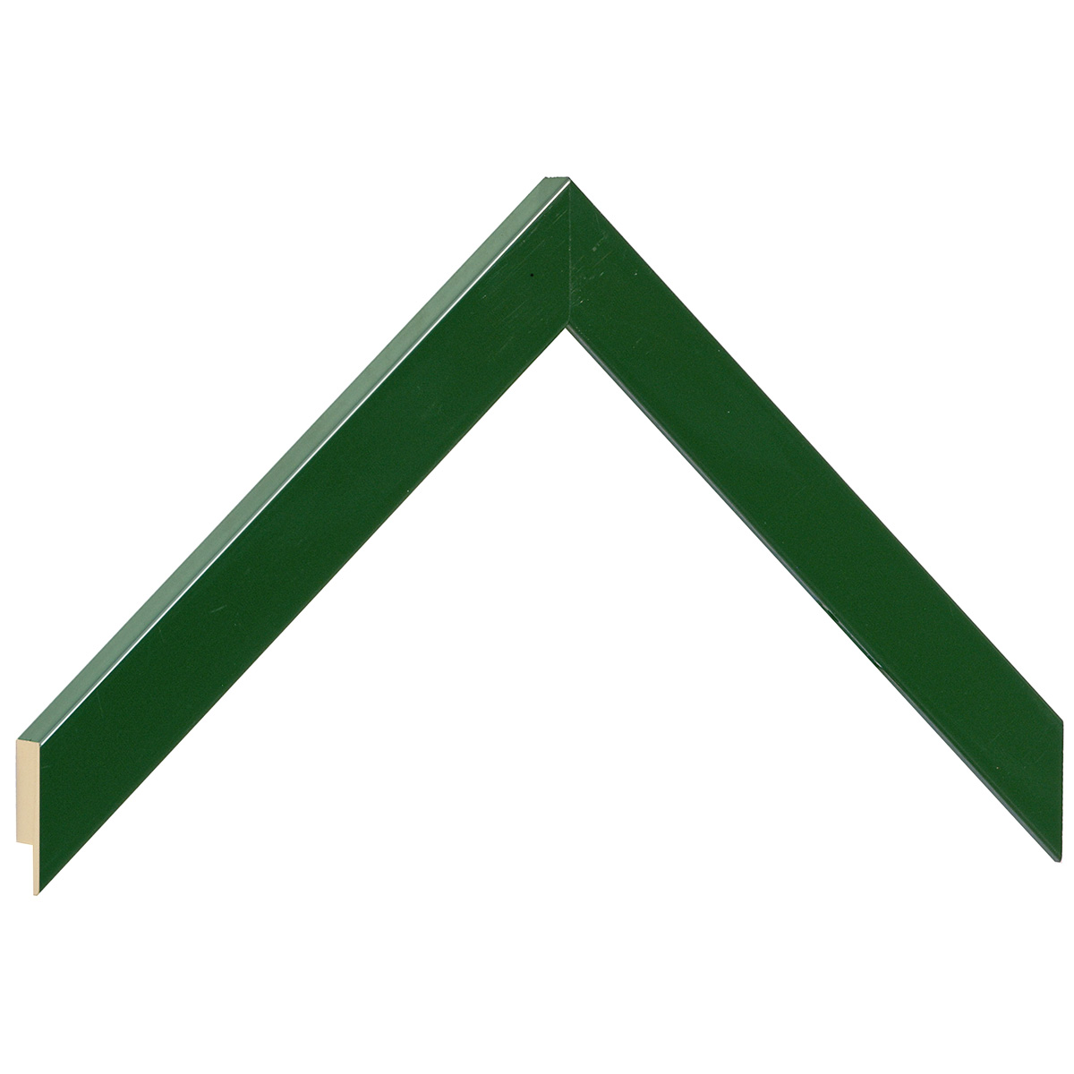 Moulding ayous - width 20mm height 14 - Glossy green - Sample