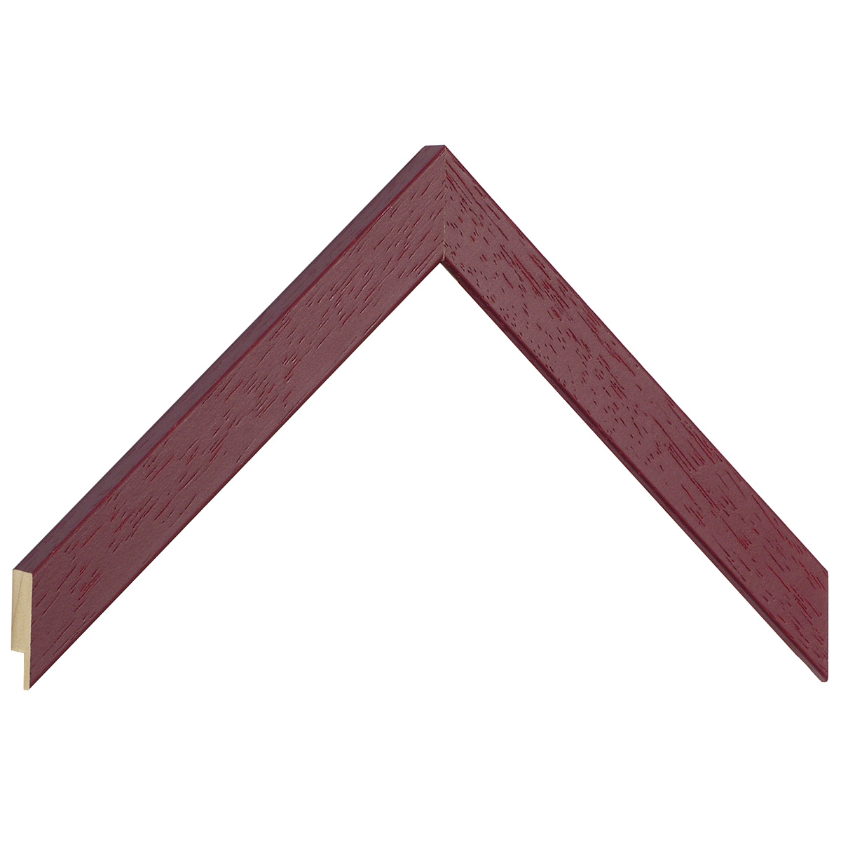 Moulding ayous, width 20mm, height 14 - Raspberry, open grain - Sample
