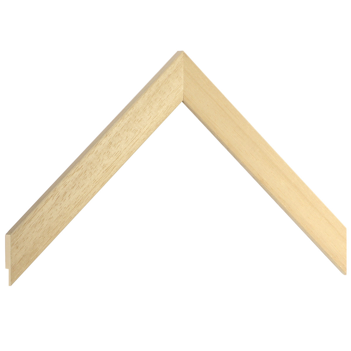 Moulding ayous, width 20mm, height 10mm, bare timber - Sample