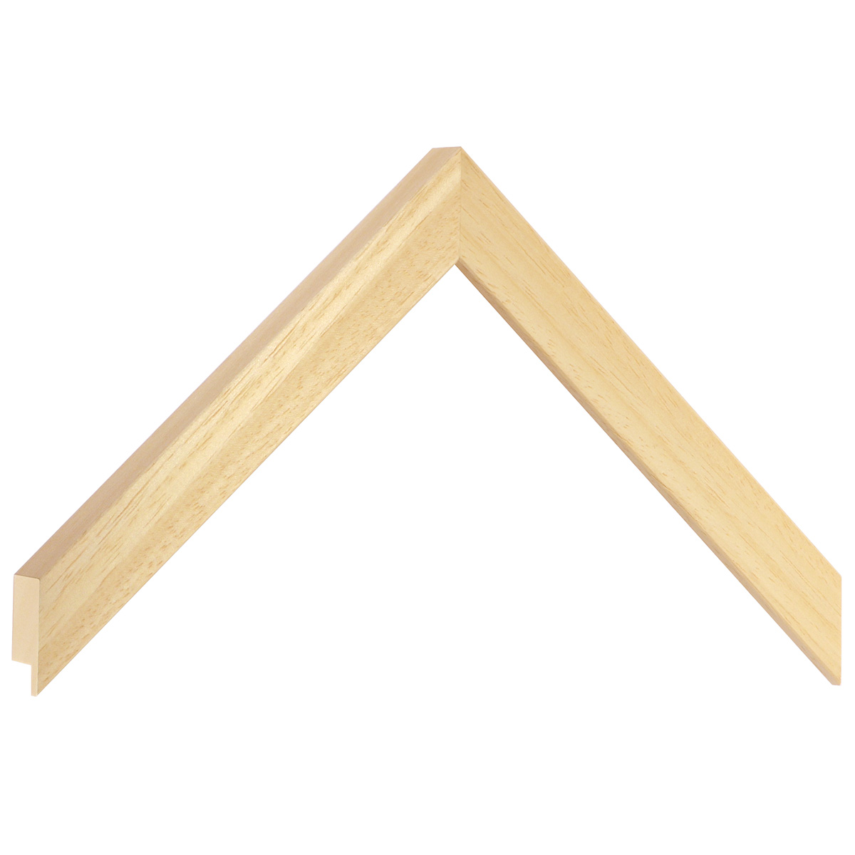 Moulding ayous, width 20mm, height 20mm, bare timber - Sample