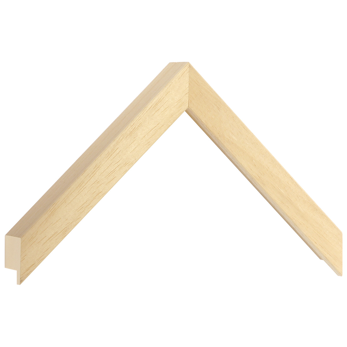 Moulding ayous, width 20mm, height 32mm, bare timber - Sample