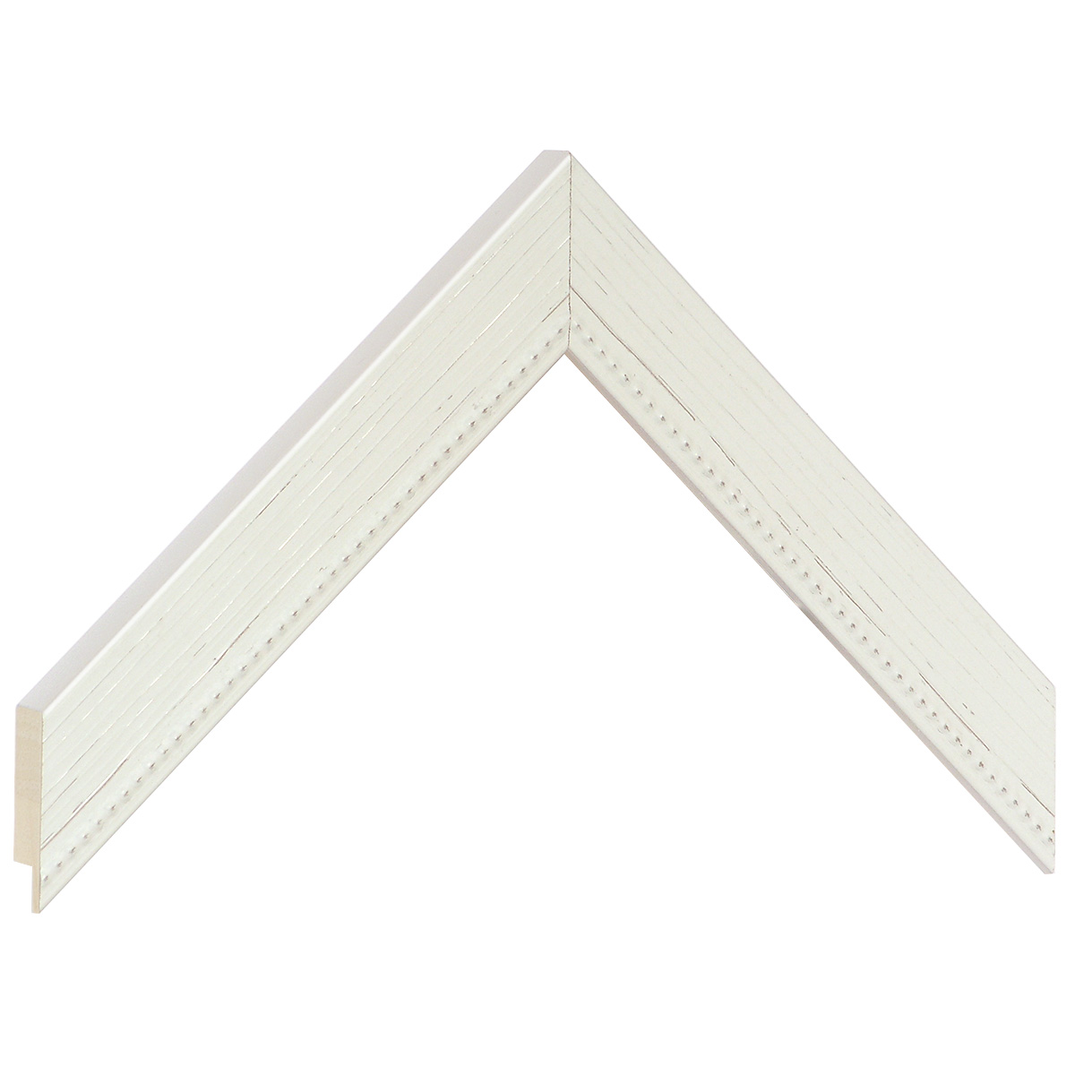 Moulding finger-jointed pine, width 27mm, height 15 - Pearl gray - Sample
