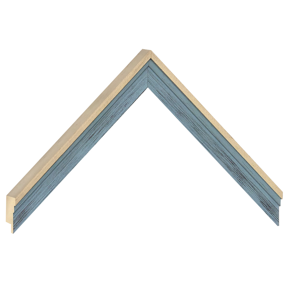 Moulding ayous, width 19mm, height 22 - Light blue - Sample