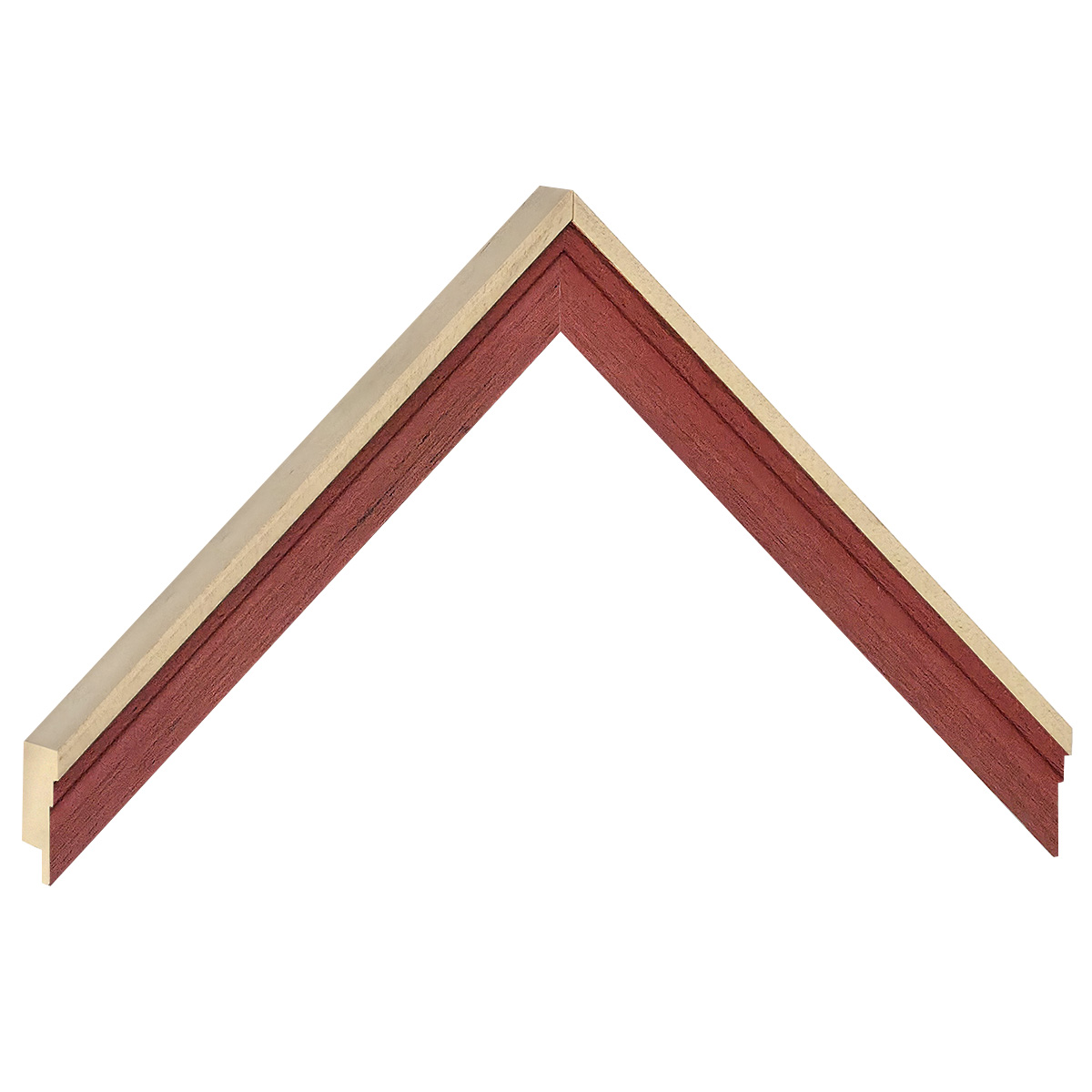 Moulding ayous, width 19mm, height 22 - Red - Sample