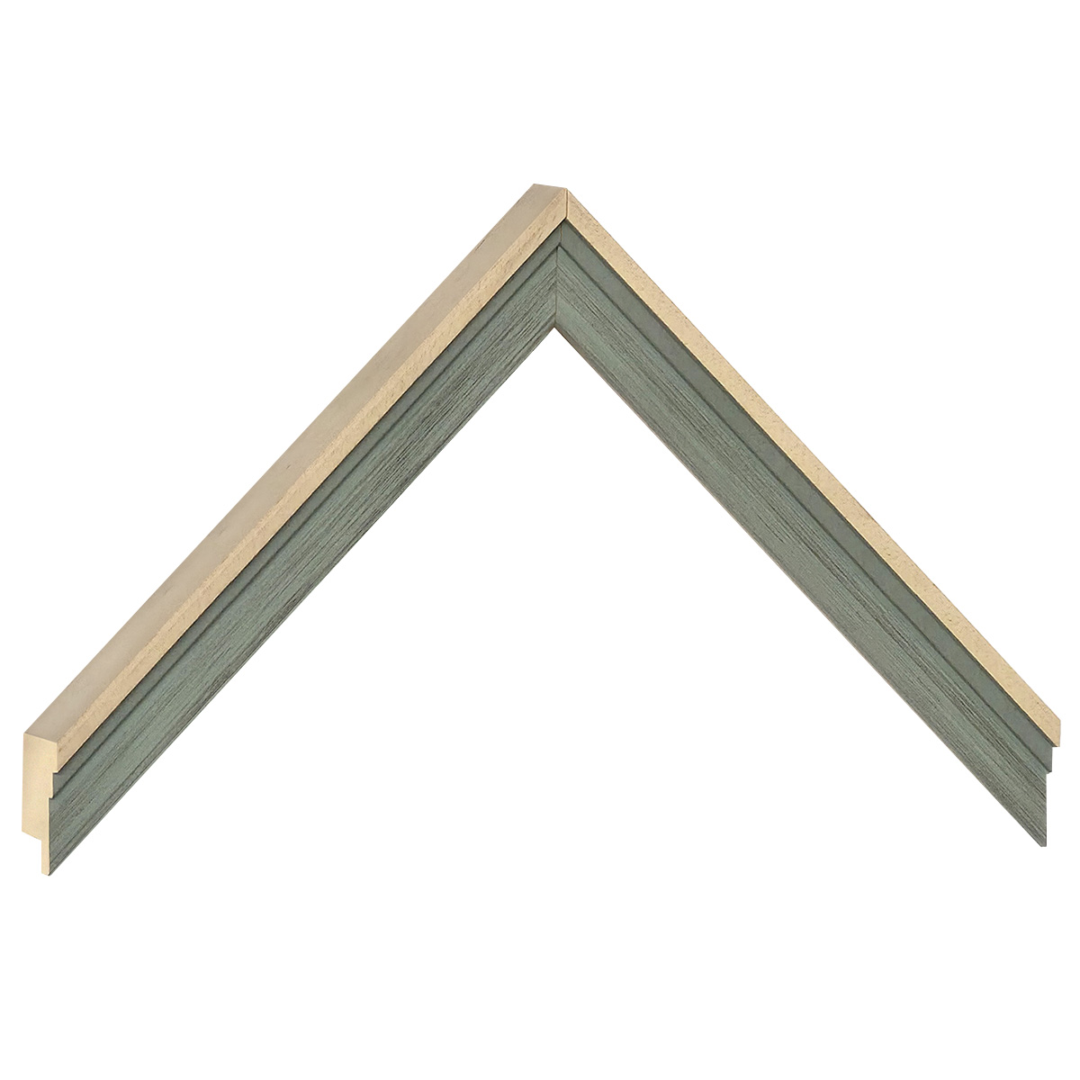Moulding ayous, width 19mm, height 22 - Green - Sample