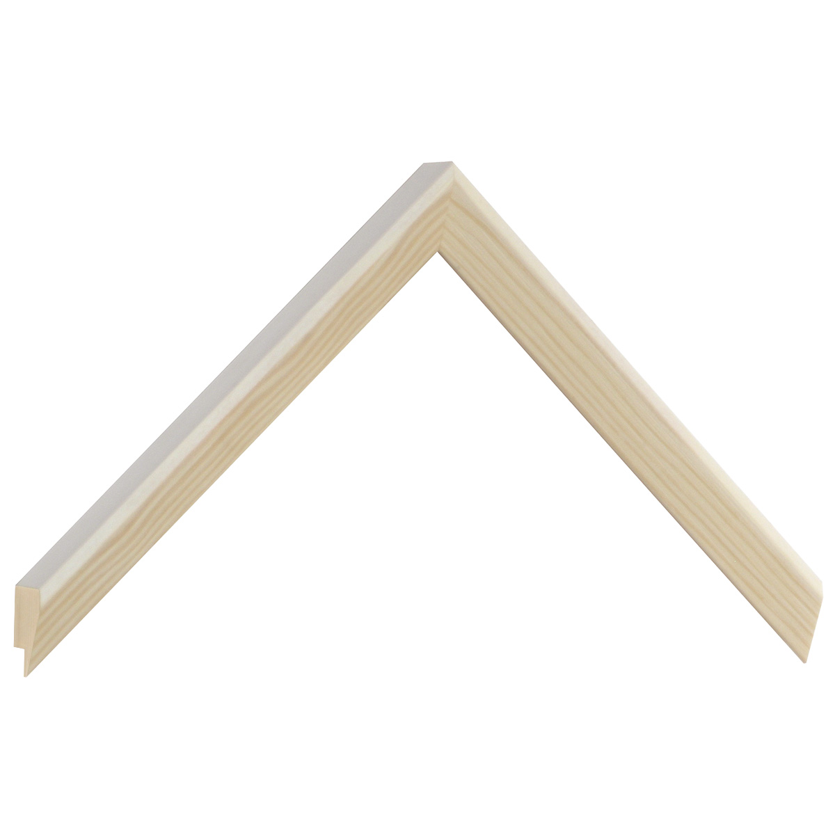 Moulding fir, width 15mm height 20mm, cream colour - Sample