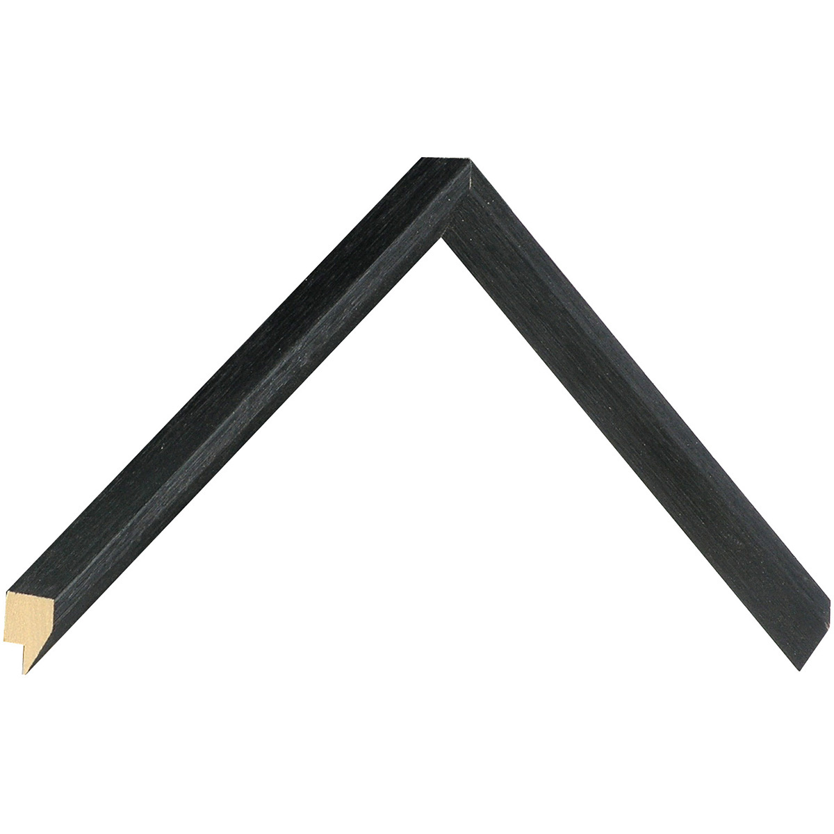 Moulding ayous 25mm height, 14mm width, black - Sample