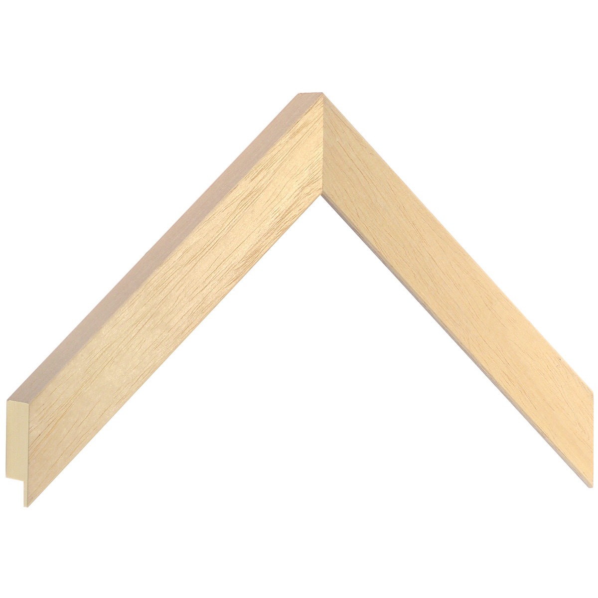 Moulding ayous, width 25mm, height 25mm, bare timber - Sample