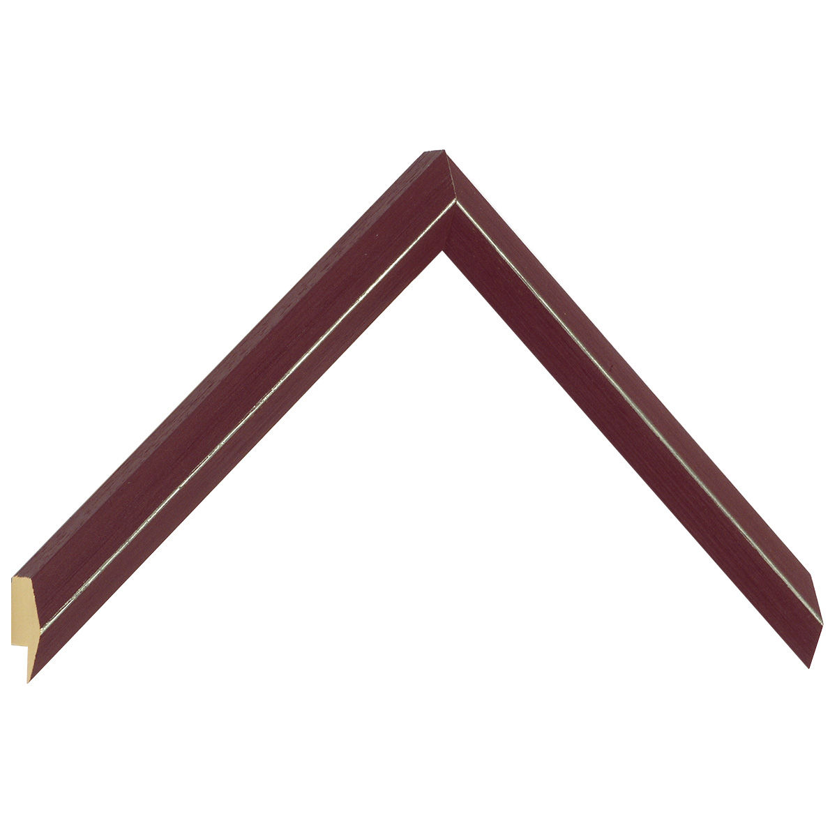 Moulding ayous - height 21mm - widht 18mm - plum - Sample
