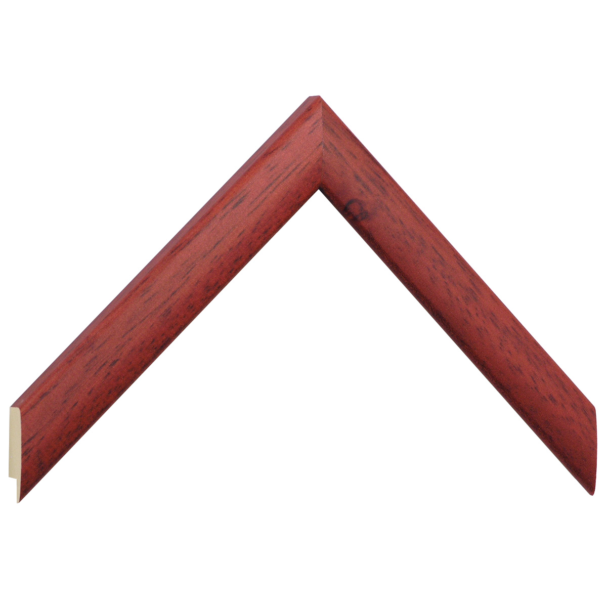 Moulding ayous, width 23mm height 13 - matt red - Sample