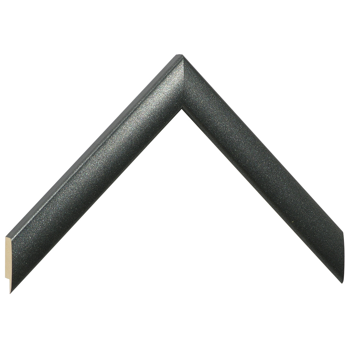 Moulding ayous, width 23mm height 13 - matt lead - Sample