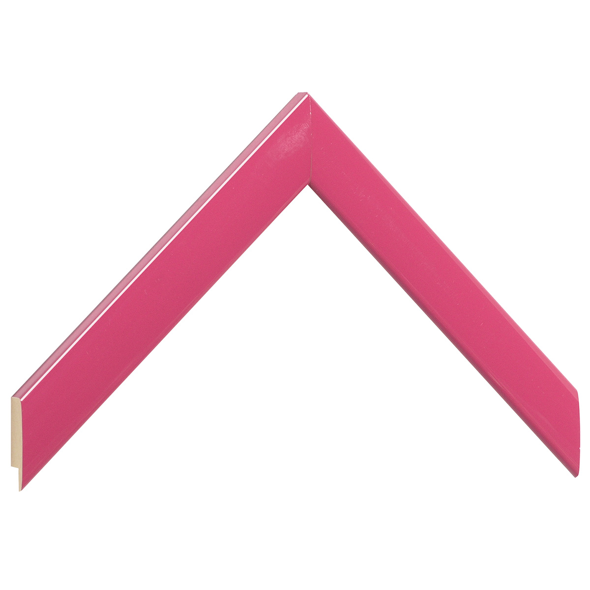 Moulding ayous, width 23mm height 13 - glossy finish, pink - Sample