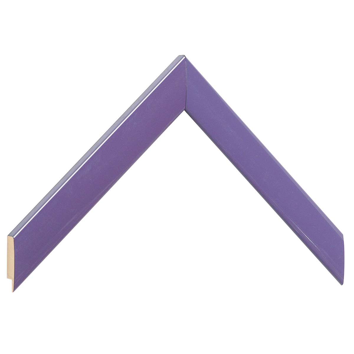 Moulding ayous, width 23mm height 13 - glossy finish, violet - Sample