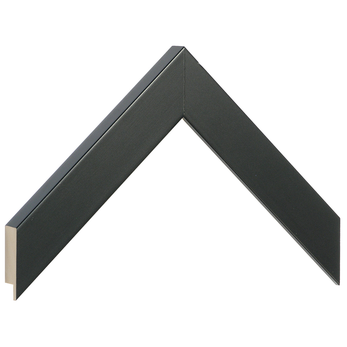 Moulding ayous, width 30mm height 20 - Matt black - Sample