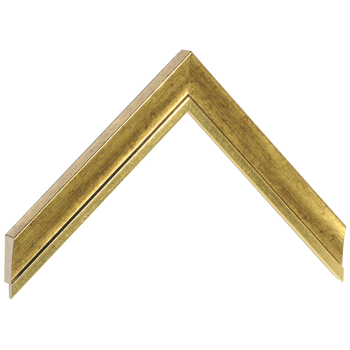 Moulding finger-jointed pine, width 25mm - gold - Sample