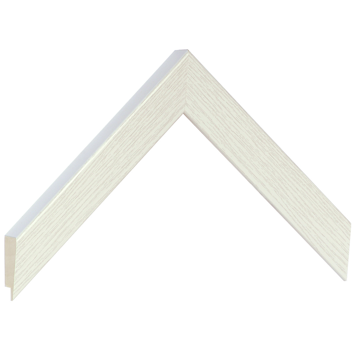 Moulding finger-jointed pine, width 26mm, height 23 - Cream - Sample