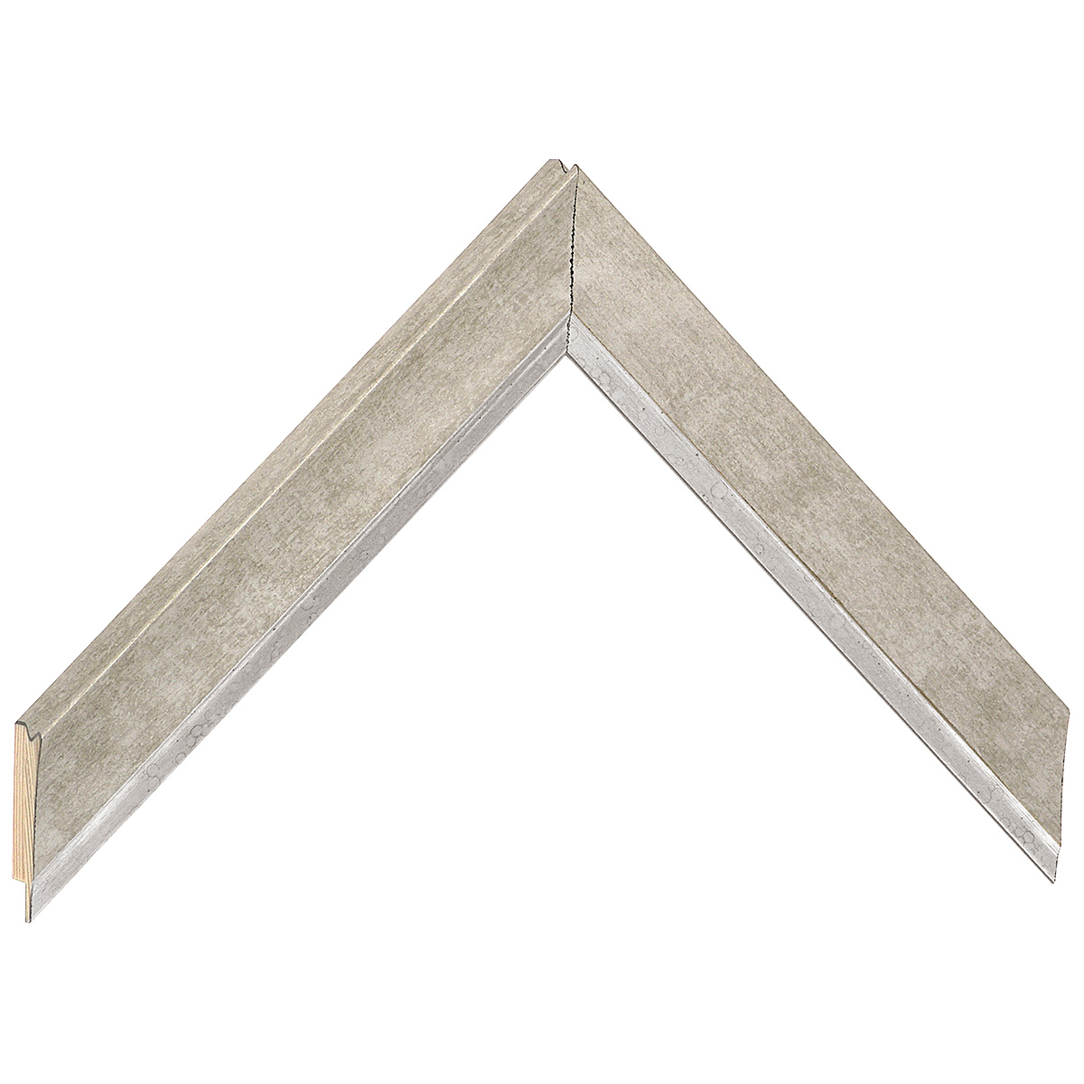 Moulding finger-jointed pine, width 26mm, height 14 - Gold - Sample