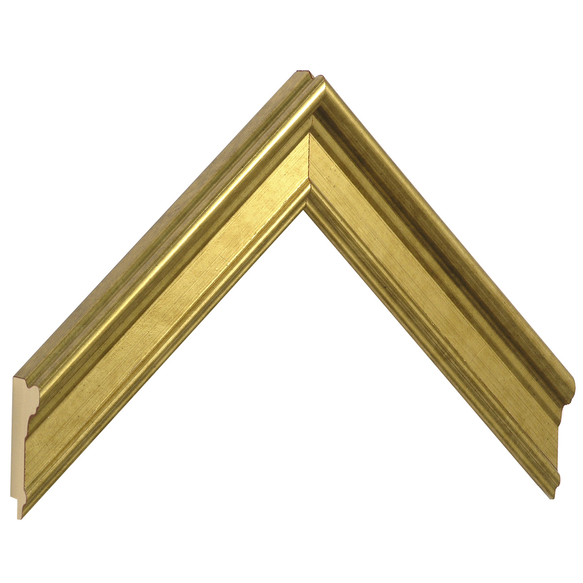 Moulding ayous jointed Width 34mm - Gold - Sample