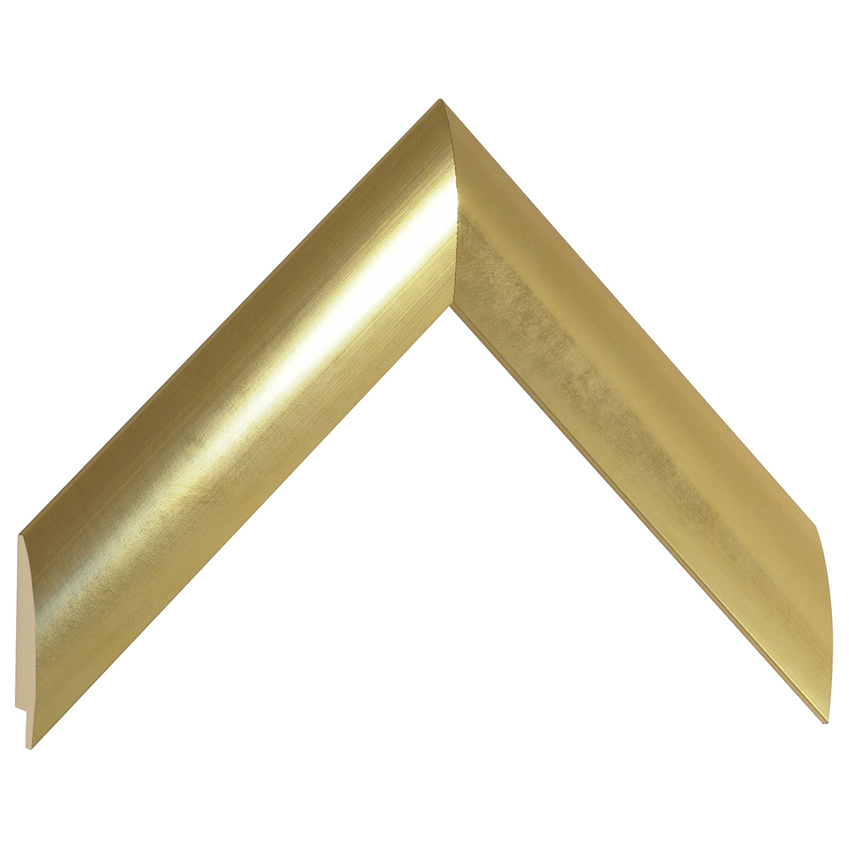Moulding fingerjointed pine, width 35mm, height 14 - Gold - Sample