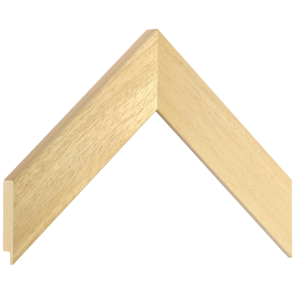 Moulding lime tree, width 40mm, height 20mm, bare timber - Sample