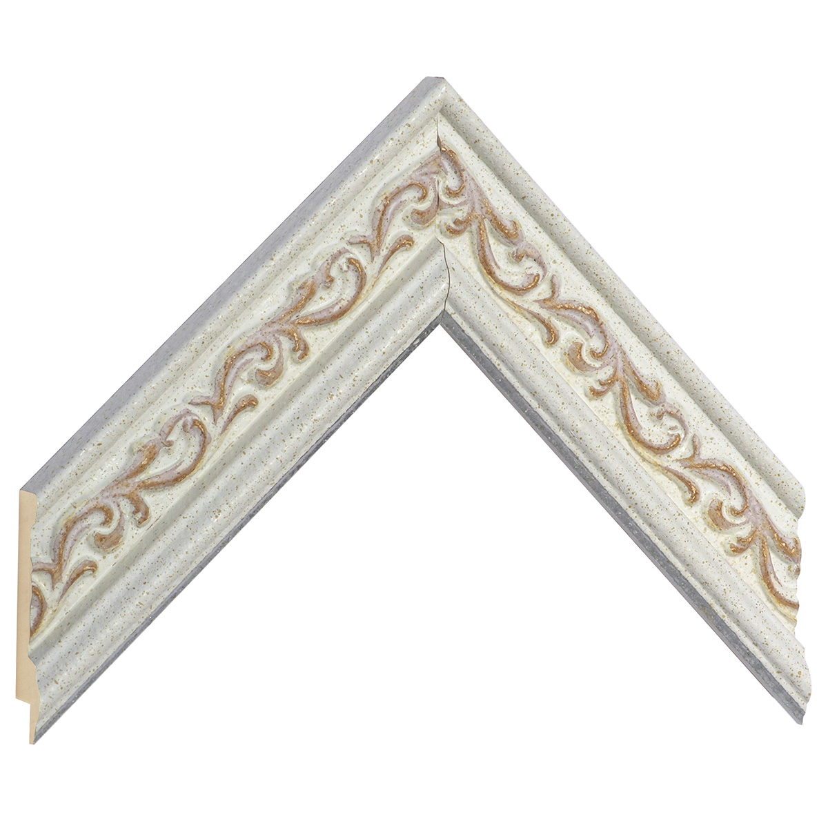 Moulding ayous Width 44mm Height 22 - white, decorations - Sample